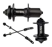 harayaa 2 Pièces Moyeux de Frein Vélo Ensemble Roulements Acier Aluminium Alliage Léger Axe Creux Fermeture Rapide Adapté Au Cyclisme Montagne Loisir Réparati, 32H Cassette Moyeux