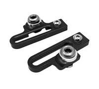 harayaa 2 Pièces Plaquettes de Frein C Vélo Bloc Extension Support pour Vélo Route Alliage d'Aluminium Léger Fonction Stop Grincement Adapté Utilisation, Le Noir