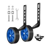 harayaa 2 Pièces Roues D'Entraînement Enfant Roues de Stabilisation Réglables pour Bicyclette Accessoires Vélo Métal Résistant à L'Usure Convient pour Entraîn, Bleu