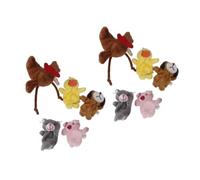 harayaa 2 X 5 Pièces de Marionnettes à Doigts La Petite Poule pour Raconter Aux Enfants