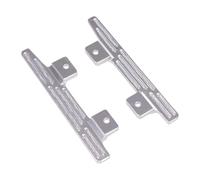 harayaa 2x 1:12 RC Car Pédales, Pédale latérale en alliage d'aluminium pour camions modèles pour MN78 MN82 LC79, Argent