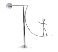 harayaa 2x Bureau Décor de Bureau Pendule Balance Tournante Jouet Litting Fer Personne