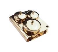 harayaa 3 pièces Nail Art Bols Bols en acrylique Conteneur liquide Contructeur polyvalent MANICURE SAL, Placage D'or