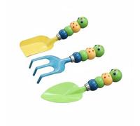 harayaa 3 Pièces Pelle de Jardin pour Enfants Ensemble Outils Truelle Bêche Râteau Conception Légère Adaptée aux Petites Mains Jeu et Découverte Convient à Jardin Enfants Cour Parc, Caterpillar 3PCS