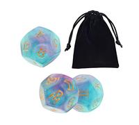 harayaa 3x dés astrologiques Constellation dés avec sac jouets de divertissement pour Table jeux de société jeu de rôle famille rassemblement accessoires, style A