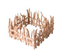 harayaa 4x Ferme Clôture Jouet Mini Ferme Maison Jouet Clôture Panneau Accessoires Playset Réaliste Jouet Clôture pour Chevaux Figures Enfants