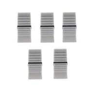 harayaa 5 Pièces Bouton Fader Cap Capuchon Remplacement Potentiomètre Glissière Bouton Ergonomique Réalisation En Plastique Pratique pour Projets Techniques C, Gris clair