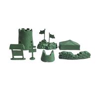 harayaa 7 Pièces Jungle Guerre Scène Série Passe-Temps Miniature Bataille Scène Modèle de Construction Table de Sable Miniature pour Faire Semblant de Jouer