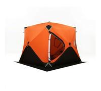 harayaa Abri Camping à Montage Rapi avec Toile Oxford NSE et Piquets Renforcés pour Stabilité sur Terrain Glissant Adapté aux Rassemblements Familiaux et aux, Array, Orange, 2.4x2.4x2m