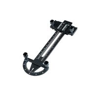 harayaa Absorbeur RC Outil de Mesure Règle Étalon Réglable Métal Portable pour Ajustement de Suspension de Voiture Modèle Adapté à l'Équilibrage Entretien, Noir