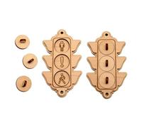 harayaa Accessoire pour Tableau D'activités, Jouet Sensoriel En Bois à Monter Soi-même, Outil D'éveil, Développement de La Motricité Fine, Jeu éducati, Transport
