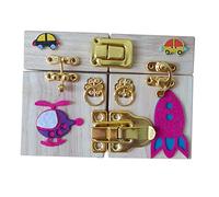 harayaa Accessoires pour Tableau D'activités : Loquets et, Jeu de Cognition, Plateau D'activités, Jeu D'intérieur Portable pour, Style b