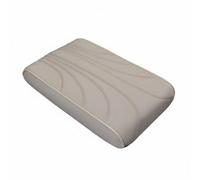 harayaa Accoudoir Automobile Coussin Repose-bras Appui-coude Pad Console en Cuir Nappa avec Mousse à Mémoire pour Confort Ergonomique Résistant à l'Usure, Beige Élégant
