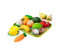 harayaa Aliments Jouets pour Enfants, Ensemble de Découpe, Dînette d'apprentissage, Accessoires de Cuisine pour Enfants, Fruit Légume