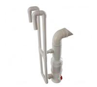 harayaa Aquatic Oxygenator Poussoir d'eau de Bassin Ensemble Tuyauterie PVC Support Upright Double Corps Inférieur Cylindrique Contrôle Rouge Bas Connexions, Modèle 110