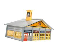 harayaa Atelier de Réparation à L'échelle HO 1:87, Accessoires et Ornements pour Micro-, Décor de Diorama Compact et Léger pour L'architecture
