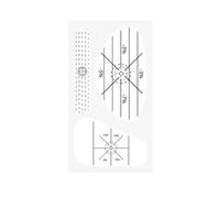 harayaa Autocollant d'Entraînement de Golf Feuille Marquage Impact Indicateur Frappe Repère Alignement Guide Placement Papier Autocopiant Adapté à