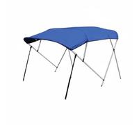 harayaa Auvent de Bateau Bimini Toit Canopy Pare-Soleil Pare-Pluie Abri Pliant en Oxford 600D Imperméable avec Tubes Ø25mm en INOX 316 et Aluminium Convient à, 4-Faisceaux