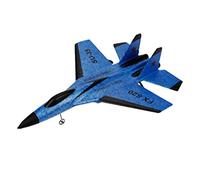 harayaa Avion Télécommandé Modèle Jouet Planeur En Mousse Structure Antichoc Simulation SU 35 Apparence Fine Convient Aux Débutants Loisirs Collection Décorat, Bleu