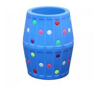 harayaa Baril Sensoriel pour Enfants Jouet Baril Mousse Cylindre Coussiné Tunnel d'Activité Développement Coordination Motricité Active Conception Rembourrée, Bleu