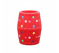 harayaa Baril Sensoriel pour Enfants Jouet Baril Mousse Cylindre Coussiné Tunnel d'Activité Développement Coordination Motricité Active Conception Rembourrée, Rouge