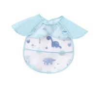 harayaa Bavoir-salopette Imperméable pour Bébé, avec Poche et Respirant, pour Les Bébés de 6 à 36 Mois. Accessoires pour Les Repas, dinosaure
