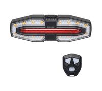 harayaa Bike Taillight avec Télécommande Signalisation et Recharge USB Résistant et PP Visibilité Accrue Adapté Aux Cyclistes Débutants Routes de, Noir
