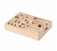 harayaa Blocs de Comptage Enfants Jeu de Chiffres Puzzle de Nombres Blocs d'Empilage Tuiles Éducatives en Bois Encourage Séquençage et Comparaison Améliore
