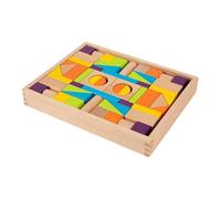 harayaa Blocs de Construction En Bois, Jouet D'éveil pour La Petite Enfance, Jeu de Construction Portable, Activité Manuelle pour Enfants, Développement C, Coloré