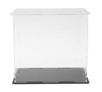 harayaa Boîte Présentoir Transparent Acrylique Coffret Figurine Cube Protège Poussière Ouverture Empilable Convient Bureau Exposition Collection Cadeau Salon, Clair 13,5x10x13cm
