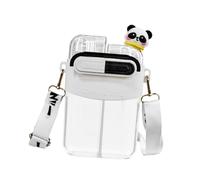 harayaa Bouteille d'eau Double avec Bandoulière, Récipient Pratique à Deux Compartiments pour Le Travail en Extérieur, Le Sport, La Pêche et Les