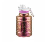 harayaa Bouteille d'Eau en Titane Pur 1400 Ml Gourde de Sport Bidon Réutilisable Flasque Métallique à Ouverture Large et Poignée Intégrée Base Protectrice, Rouge