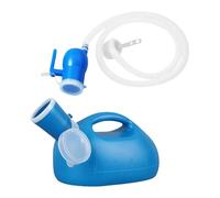 harayaa Bouteille d'urinoir mâle bouteille de pipi fuite de fuite portable hommes contenant de pot pour s'asseoir malade allongé à la, Tuyau Bleu de 1.6 M