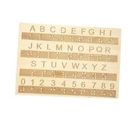 harayaa Braille Alphabet et Numbers Board Education Instrument pour Les élèves Des Enfants