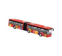 harayaa Bus Miniature à Friction En Alliage Moulé sous Pression, Modèle de Collection, Bus Articulé En Deux Sections avec Sièges, Fonction de Rétrofriction, I, Rouge