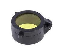 harayaa Capuchon d'Oculaire pour Télescope Capuchon de Lentille Oculaire Couvercle de Lentille Monoculaire Capuchon en Caoutchouc Protection Pliante Étanche, Jaune-Noir (41mm)