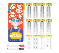 harayaa Cartes Mémo de Mathématiques pour Enfants, Fournitures pour Enseignants, Aides Pédagogiques Portables, Jouets éducatifs pour La Maison, Matériel D', Ajout