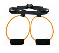 harayaa Ceinture d'Entraînement Bande Élastique Ceinture de Fessiers Sangle de Jambe Accessoire Fitness en Latex Nylon et Mousse pour Activer Les Fessiers, Orange, 40LBS