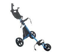 harayaa Chariot de Golf avec Frein à Pied et Porte-Bagages. Porte-Bagages pour Accessoires de Golf, Bleu