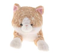 harayaa Chat En Peluche, Décoration Créative, Jouet Câlin, Dessin Animé, Cadeau pour Enfants, Bande Jaune