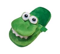 harayaa Chaussons en Peluche Crocodile Pantoufles pour Adultes Chaussures d'Intérieur Antidérapantes Chaussons d'Hiver Chauds Cadeau pour Halloween Noël Anniversaire, 40 à 43