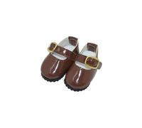 harayaa Chaussures Poupée Élégantes avec Boucle en Caoutchouc pour Articulées 30cm et 15cm avec Fini Brillant Adaptées aux Photographies et aux Collections, Brun, STD 1/6 Bjd