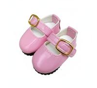 harayaa Chaussures Poupée Élégantes avec Boucle en Caoutchouc pour Articulées 30cm et 15cm avec Fini Brillant Adaptées aux Photographies et aux Collections, Rose, STD 1/6 Bjd