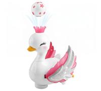 harayaa Children Educational Cygne Jouet Musical Électrique Interactif Balle Flottante Lumière LED Mouvement Circulaire Adapté pour Enfants à Domicile dans Ambiance Collective