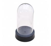 harayaa Cloche Présentation Cylindrique t Cloche D'exposition Base ble Hauteur Vitrine Dôme en Plastique Traparent