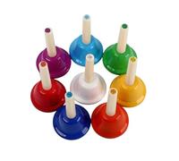harayaa Clochte à Main Résistant Résistant | Corps En Métal Coloré, Clochte Musicale, Robuste, Cloche Percussion, pr École, Débutants