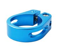 harayaa Collier de Serrage de Tige de Selle, Clip de Tension de Tube de Tige de Selle, Pièce de Rechange en Alliage D'aluminium, Déverrouillage, Bleu, 31.8 Mm