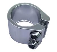harayaa Collier de Tige de Selle Pince de Serrage pour Bicyclette Attache de Selle en Aluminium Léger pour Un Maintien Fiable Support de Tube de Selle Adapté, Argent