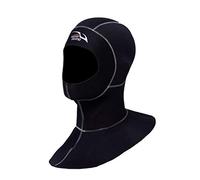 harayaa Combinaison de Plongée Premium en Néoprène 3 Mm avec Bavette et Cagoule Ventilées, Cagoule de Plongée Chaude pour Hommes et Femmes, Idéale pour La Plo, Couture Blanche L