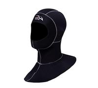 harayaa Combinaison de Plongée Premium en Néoprène 3 Mm avec Bavette et Cagoule Ventilées, Cagoule de Plongée Chaude pour Hommes et Femmes, Idéale pour La Plo, Couture Blanche XL